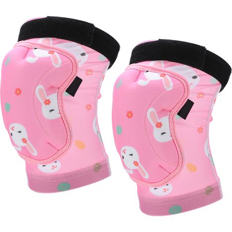 Genouillères enfants PROPRO EVA souple innovante pour roller vélo sports plein air (Rose XXS) (1/5)