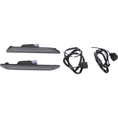 Paire de feux de position latéraux LED, lentille fumée de remplacement pour Ford Mustang Version 2018 – 2020EU (1/5)