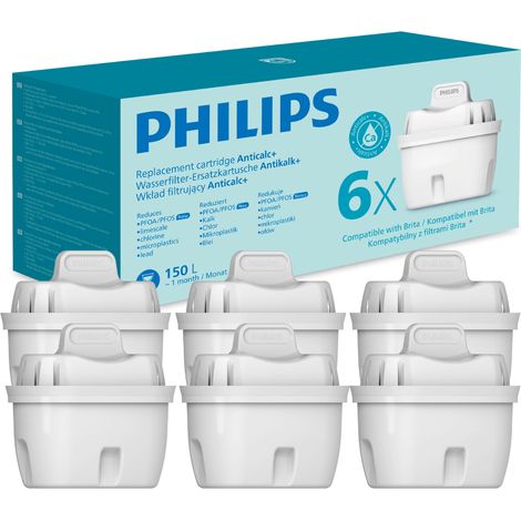 Cartucce addolcitrici per caraffa Philips AWP230P6/31, 6 pezzi (1/5)