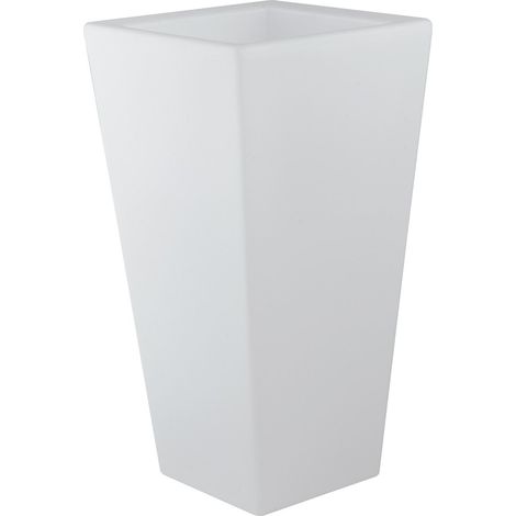Vaso LED GECO da esterno quadrato ricaricabile 4W RGB con telecomando 90 cm