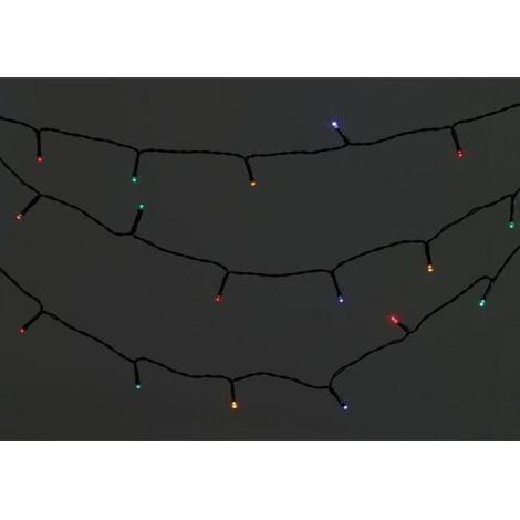 Guirlande lumineuse - - 16 m - LED blanc chaud - 4 couleurs - Intérieur/Extérieur (1/2)