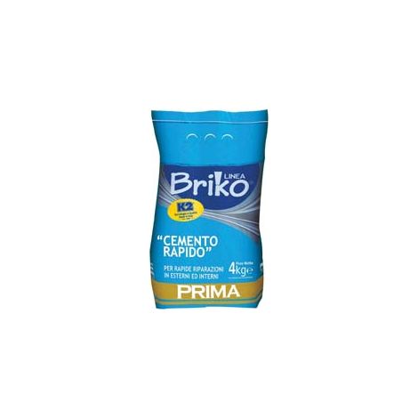 K2 LINEA BRIKO CEMENTO RAPIDO GRIGIO IN POLVERE- - Kg.4 in busta - 4 pezzi K2