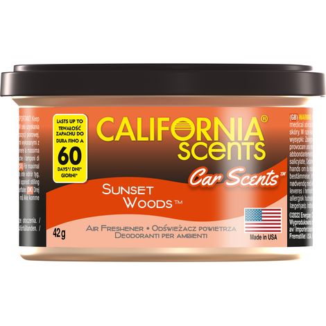 Fragancia SUNSET WOODS de California Car Scents
