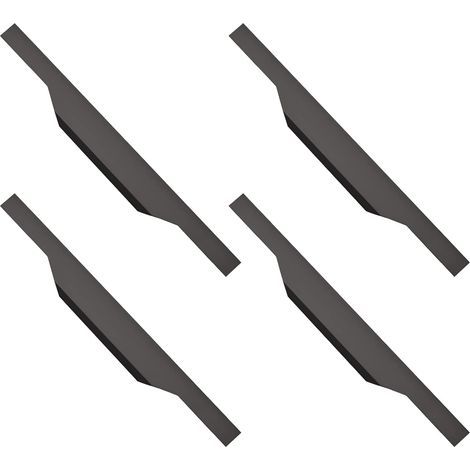 unsichtbare, mattschwarze Aluminiumgriffe, 400 mm – diskret und modern (1/5)