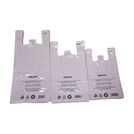 Sac plastique bretelle 50 microns blanc carton de 500