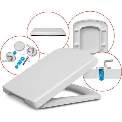 Abattant WC pour ROCA SIDNEY – antibactérien, duroplast rigide