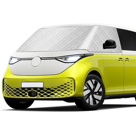 Frontscheibenabdeckung für VW ID Buzz 2022-2026, Silber, Frost- & Sonnenschutz, Wasserdicht
