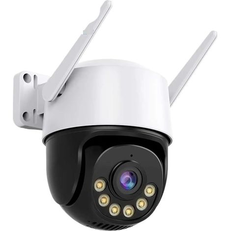 Caméra de sécurité à Domicile 4K 8MP caméra IP 5MP dôme de Vitesse Suivi Automatique caméra PTZ Maison Intelligente extérieure sans Fil caméra Moniteur de Surveillance(1080P NO SD Card) (1/5)