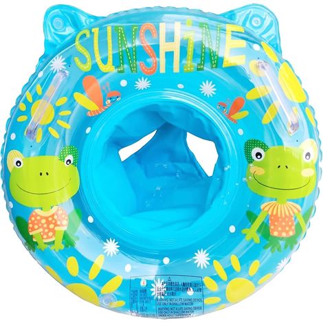 Bouée bébé 6-36 mois – Diamètre 50 cm (intérieur 22 cm) – Espace jambes élargi – Motif cartoon – Deux poignées intégrées – PVC écologique non toxique – Pour piscine, plage, baignoire, voyage (1/3)