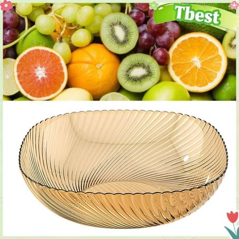 Tbest bol de pièce maîtresse Bol à fruits de luxe exquis, capacité spacieuse, pièce maîtresse facile à table plateau Succinite (1/5)