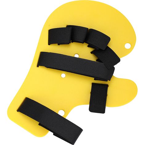 Orthèses de doigt de type allongé, attelle de main pour l'entraînement à la marche, jaune (1/5)