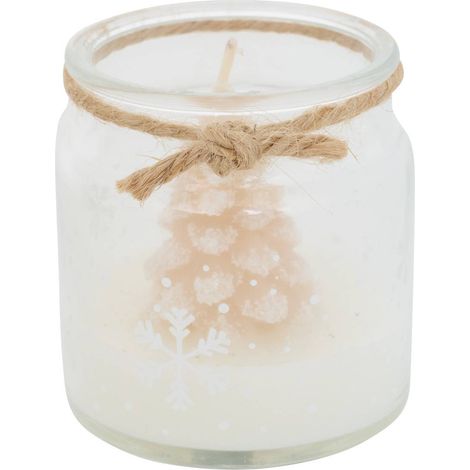 Luminion-Kerze in Tannenbaumform, 40 g - Beige (1/5)