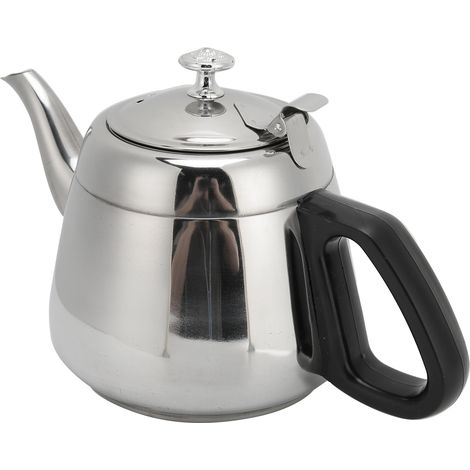 Bouilloire/cafetière en acier inoxydable 1,5 l/2 l avec filtre, utilisable sur toutes les plaques de cuisson. (1/5)