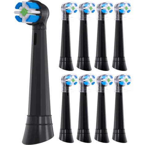 8 têtes pour Oral b iO 3/4/5/6/7/8/9/10 - Têtes de brosse à dents électrique compatibles de rechange pour enlever la plaque