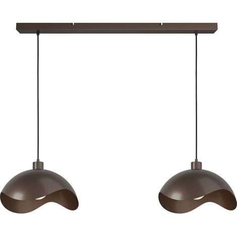 Lampe suspendue de bureau Volta 2x Ø40cm - cacao - 2404-15-15-100-2 (1/3)