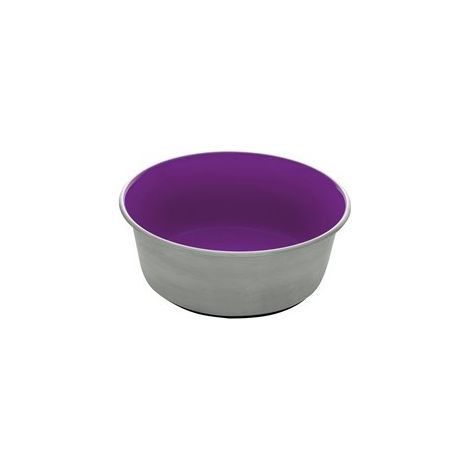 Dogit Comedero Steuinox Antisliz, lila, 1.15l