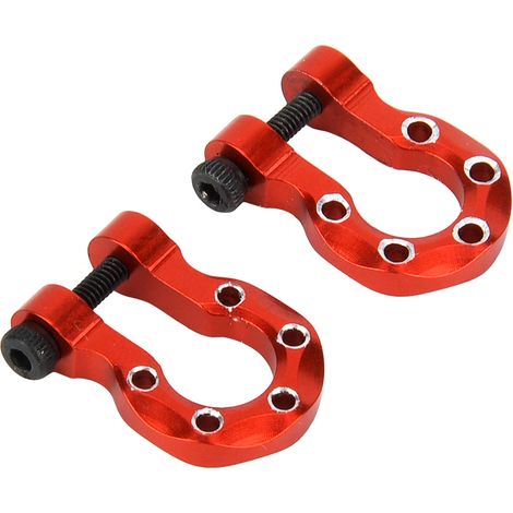 Stück Metall-RC-Anhängerhaken-Dekorationsteile passend für TRAXXAS TRX-4 1/10 RC Crawler (Rot) (1/5)