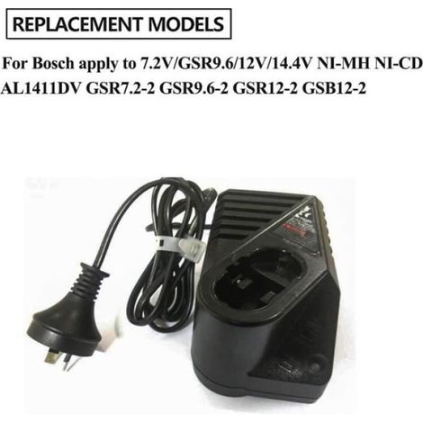Chargeur AL1411DV - - Pour Bosch - Compatible 7.2V 9.6V 12V 14.4V - Indicateur LED - Diagnostic efficace (1/4)