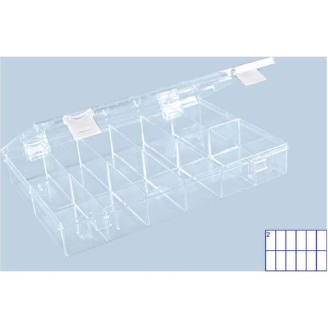 Hünersdorff 612400 Scatola di immagazzinaggio PS-CLASSIC (L x L x A) 225 x 335 x 55 mm Trasparente 1 pz.