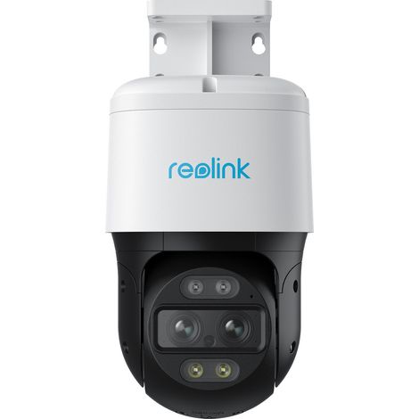 Reolink 4K PTZ PoE Überwachungskamera Außen, Dual-Objektiv, 6X Hybridzoom, 355°/90° schwenkbar, Farbnachtsicht, Personen-/Fahrzeug-/Tiererkennung, Auto-Tracking, 2-Wege-Audio, TrackMix PoE
