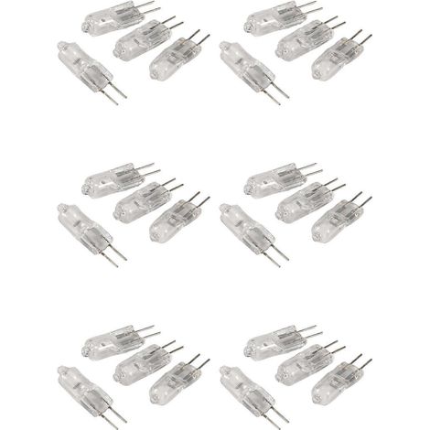Ampoule halogène 12 V 20 W, culot G4 à 2 broches, lot de 24, blanc chaud (1/5)