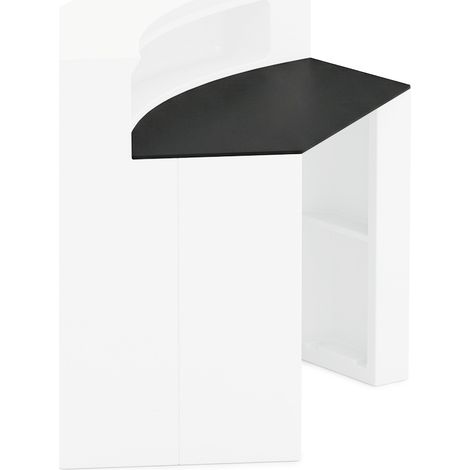 Ripiano curvo bar in HPL resistente e design premium Hangar - Antracite