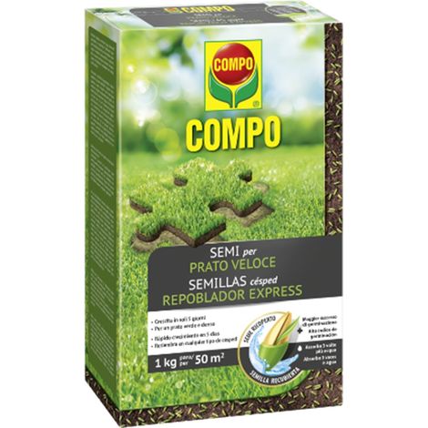 Seme Prato Veloce rigenerazione tappeto erboso ripristina aiuola -1 Kg