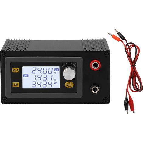 Régulateur de Tension Variable DC 6‑36V vers 0.6‑36V avec Écran LCD, Chargeur Solaire, Convertisseur Abaisseur/Éleveur Haute Puissance (1/5)