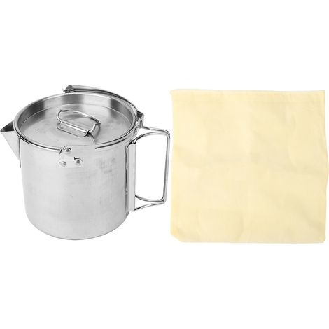 Bouilloire extérieure en acier inoxydable durable écologique portable, cafetière multifonction pour camping et voyage (1/5)