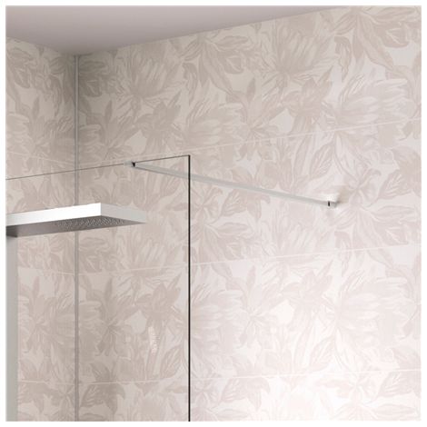 KINEDO - Barre de Renfort Droit D'Angulation Pour Paroi de Douche - Finition Graphite Brossé - Fabriquée en France - L.120 cm