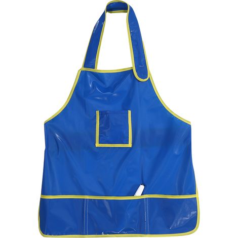 débardeur imperméable pour enfantsbricolagetablier de peinture et d'artisanat, bleu (1/5)