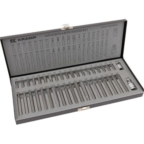 Juego de puntas hexagonales y Torx en estuche 40 piezas UNIVERSAL 1808103031KR (1/3)