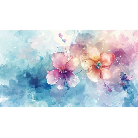 Papier peint panoramique - Fleurs - 130 cm x 73 cm (1/2)