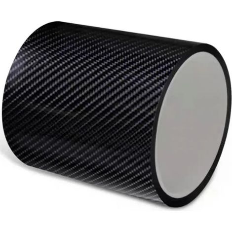 Einstiegsleisten-Schutz-Carbon-Aufkleber, matte Vinyl-Autoabdeckung, 5 cm x 10 m Auto-Abdeckfolie, selbstklebende Aufkleberfolie, mattschwarze Abdeckung, Carbon-Abdeckung