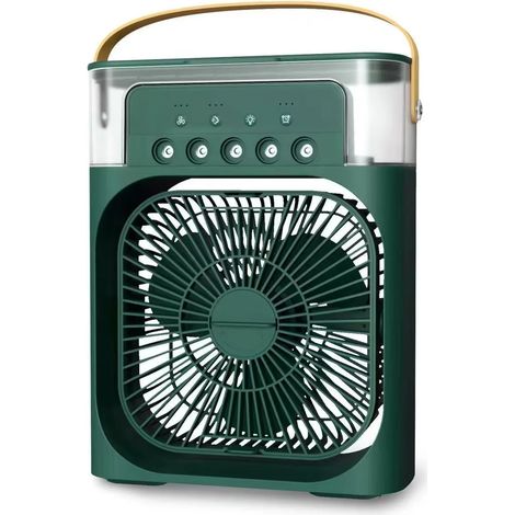 Ventilateur/climatiseur/rafraîchisseur d'air/veilleuse LED (vert) (1/5)