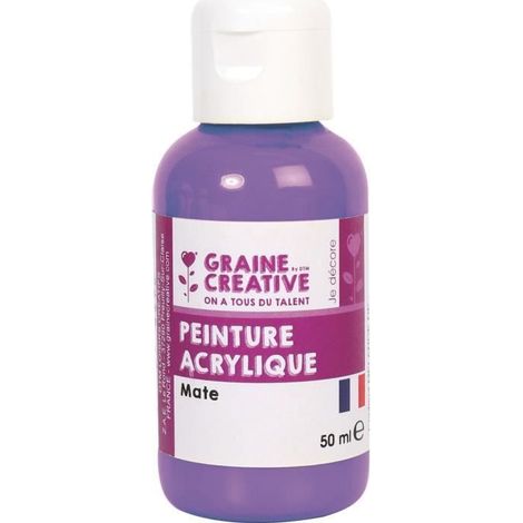 Peinture Acrylique - 50ml - Violet - Brillant - Mixte (1/2)