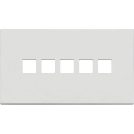 VIMAR - 22689.5.01 Placca 5Mx5 BS Flat bianco matt