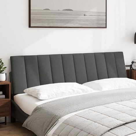 Coussin de tête de lit Hanko gris foncé 180 cm tissu CFW56726 (1/5)