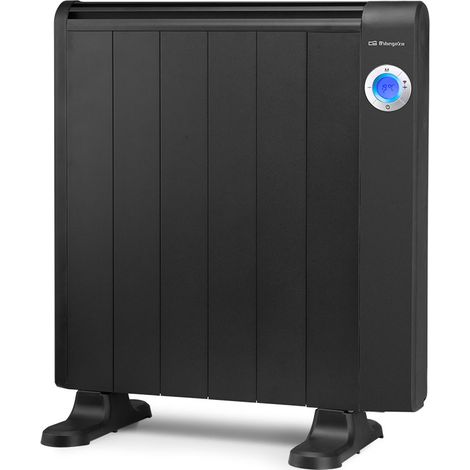 Orbegozo emisor térmico WIFI sin aceite RRW 1005, 6 elementos, mando a distancia, display LCD, soporte para pared y suelo, programable, 3 modos de funcionamiento, 1000 W (1/5)