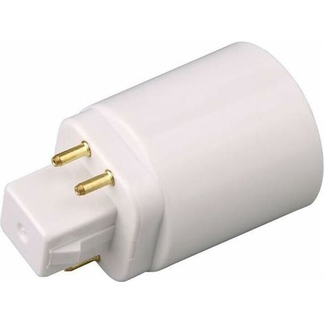UlisemAdaptateur de lampe LED GX24Q vers douille E27 4 broches(2pcs)
