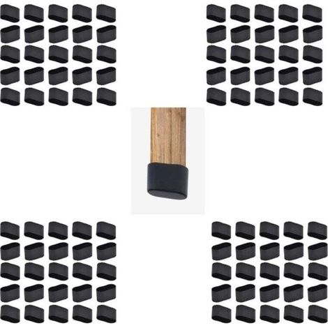 Bouchon Pied De Chaise 28 PièCes Embout De Chaise Rectangulaire Embout De Chaise Oval Protection Protege Pied De Chaise Table Patin Silicone Chaise Caoutchouc Couvre (1/5)