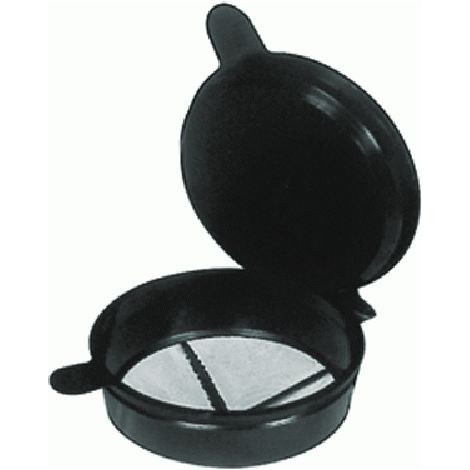 retino tondo 120 mm con coperchio per pompa irroratrice Mundial a spalla filtro
