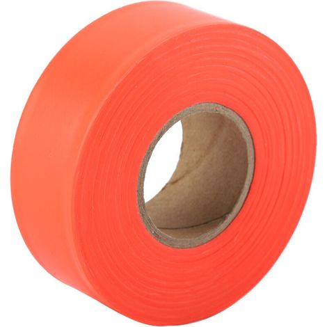 Nastro di segnalazione ad alta visibilità per campeggio, nastro di segnalazione in rotolo, nastro di segnalazione, nastro di segnalazione non adesivo per giardini esterni (arancione) (1/4)