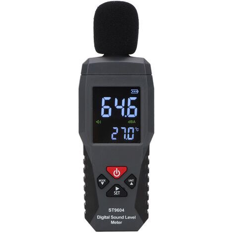 Medidor de nivel de sonido SMART SENSOR con registrador de nivel de ruido de 30 a 130 dB. Medidor de nivel de sonido digital. (1/5)