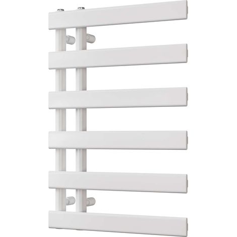 Agar - White Towel Radiator - H748mm x W500mm (1/3)