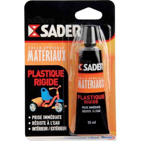 Pegamento plástico rígido 55 ml - Sader (1/2)