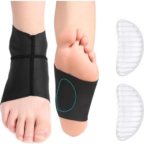 Atmungsaktive Knöchelbandage mit Gelpolstern für Damen und Herren – Schutzbandage bei Plantarfasziitis und Fersensporn (1/5)