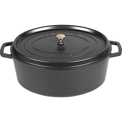 Cocotte Schmortopf oval nClassic Gusseisen 6,7 l 33cm schwarz (1/4)