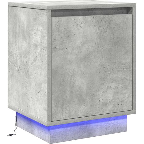 Maison Exclusive - Armadio da Notte Grigio cemento 39 x 34,5 x 50 cm