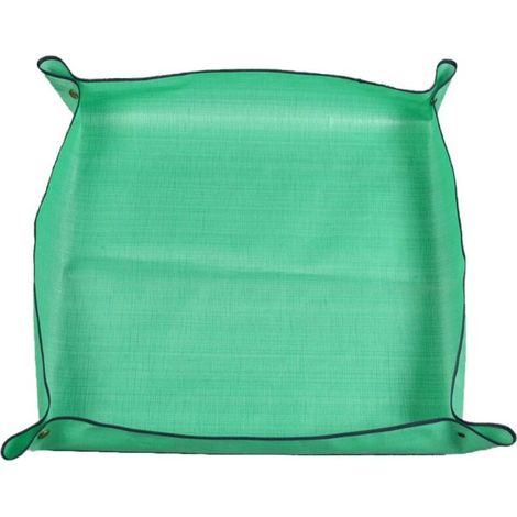 Tapis de bassin de nettoyage 66x66 cm, imperméable, pliable, couleur vert, pratique pour le nettoyage, facile à ranger (1/5)